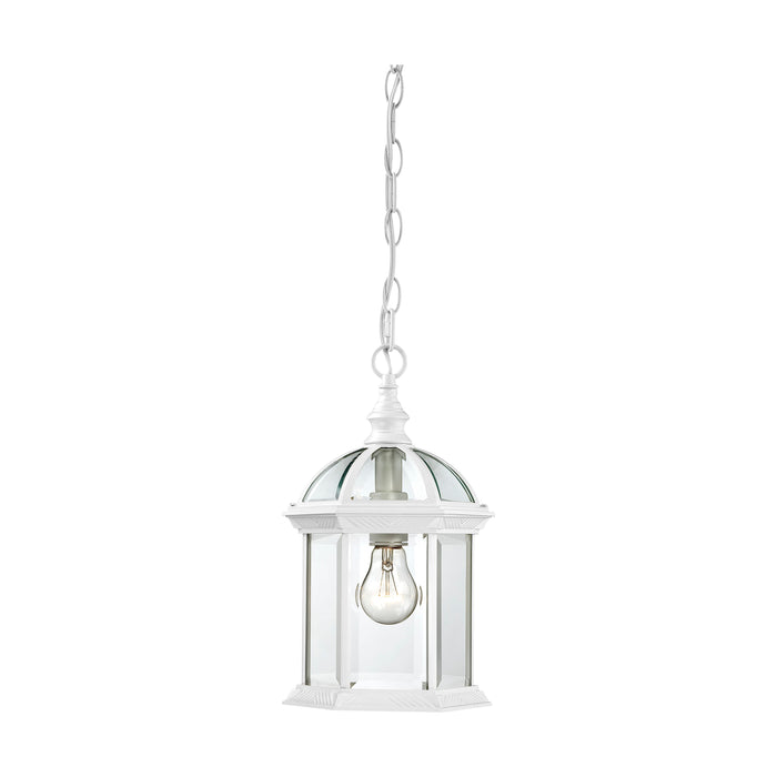 Boxwood One Light Hanging Lantern in White