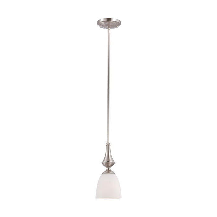 Patton One Light Mini Pendant in Brushed Nickel