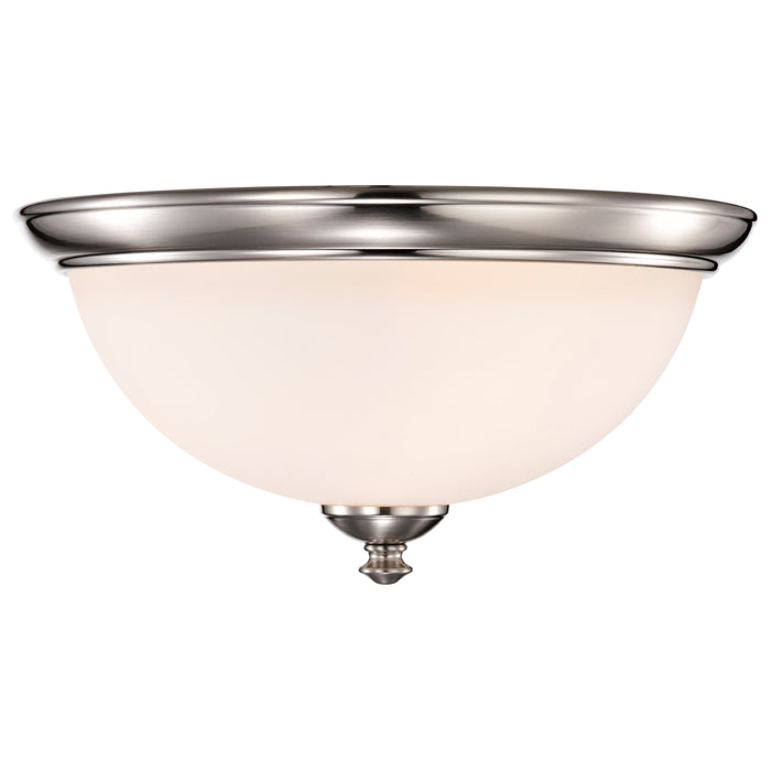 Patton Three Light Flush Mount in Brushed Nickel