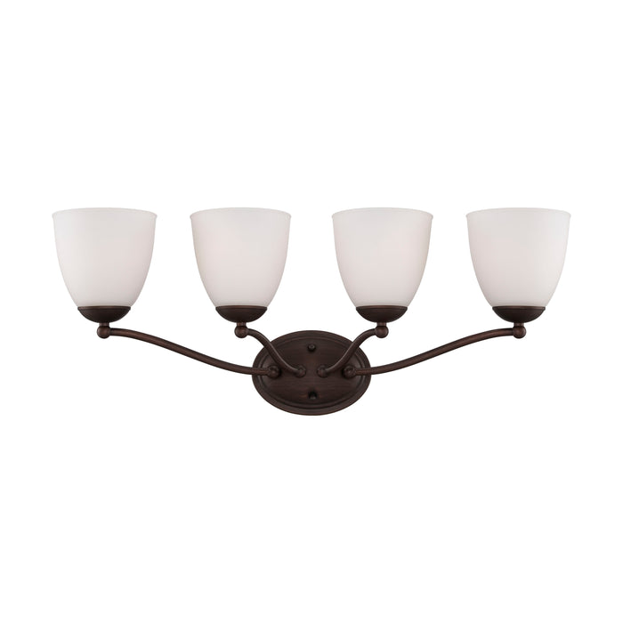 Patton Four Light Vanity in Prairie Bronze