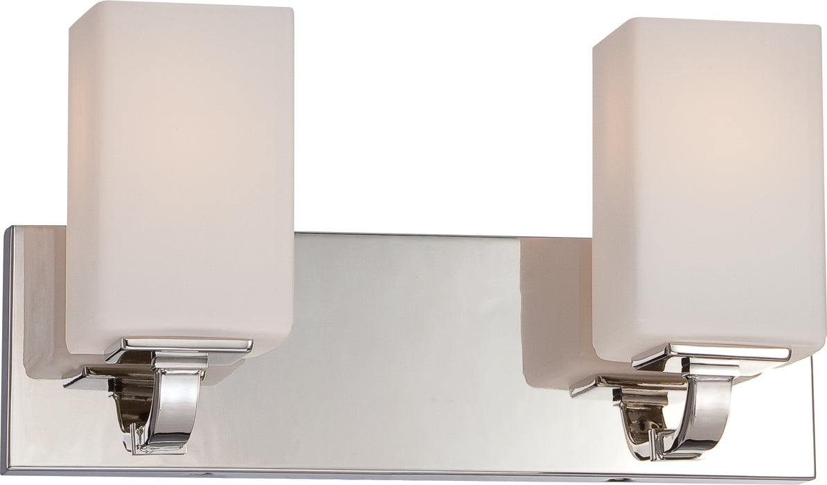 Vista Two Light Vanity in Polished Nickel