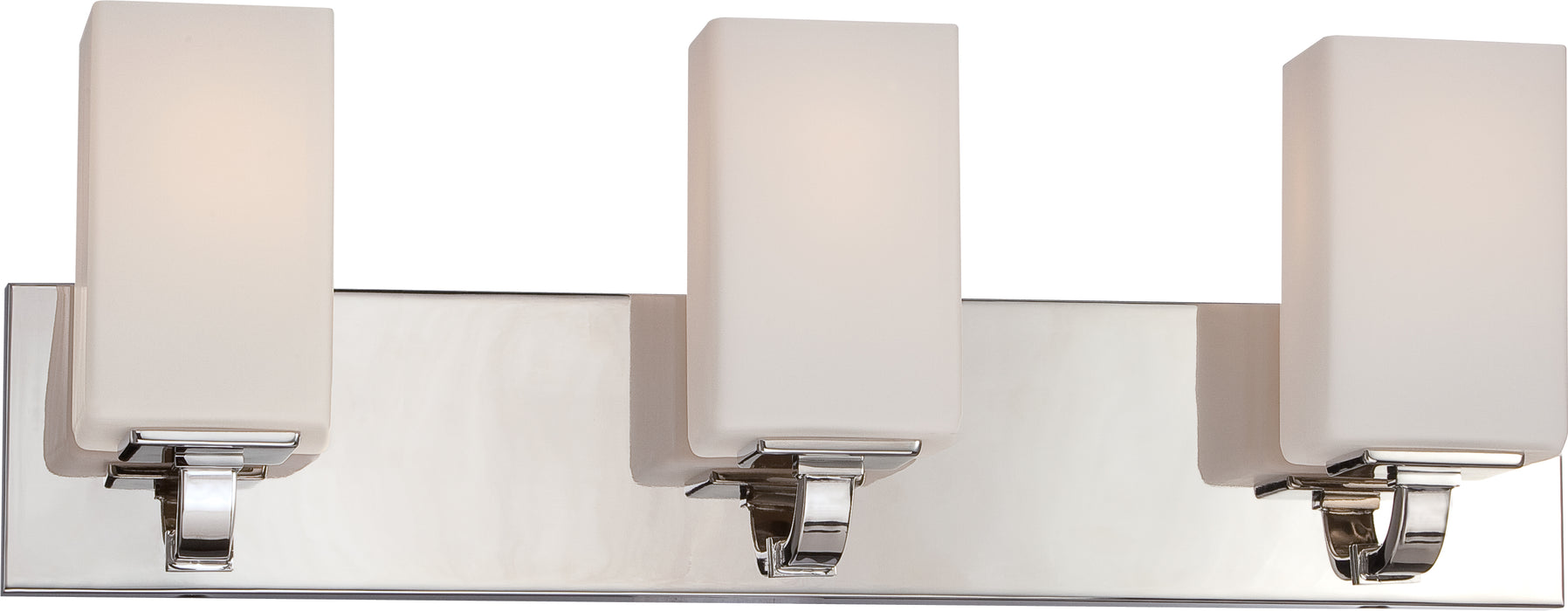 Vista Three Light Vanity in Polished Nickel