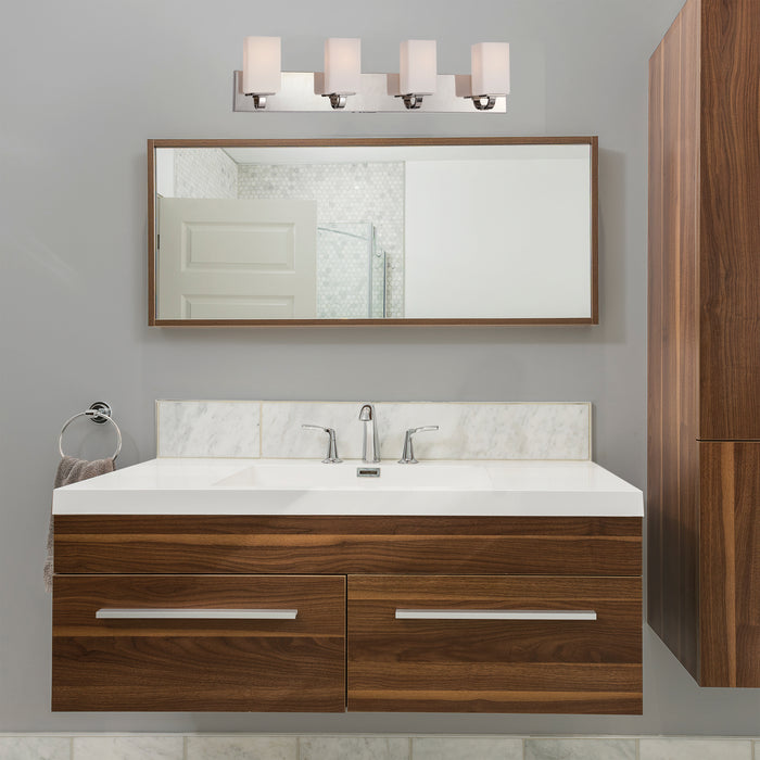 Vista Four Light Vanity in Polished Nickel