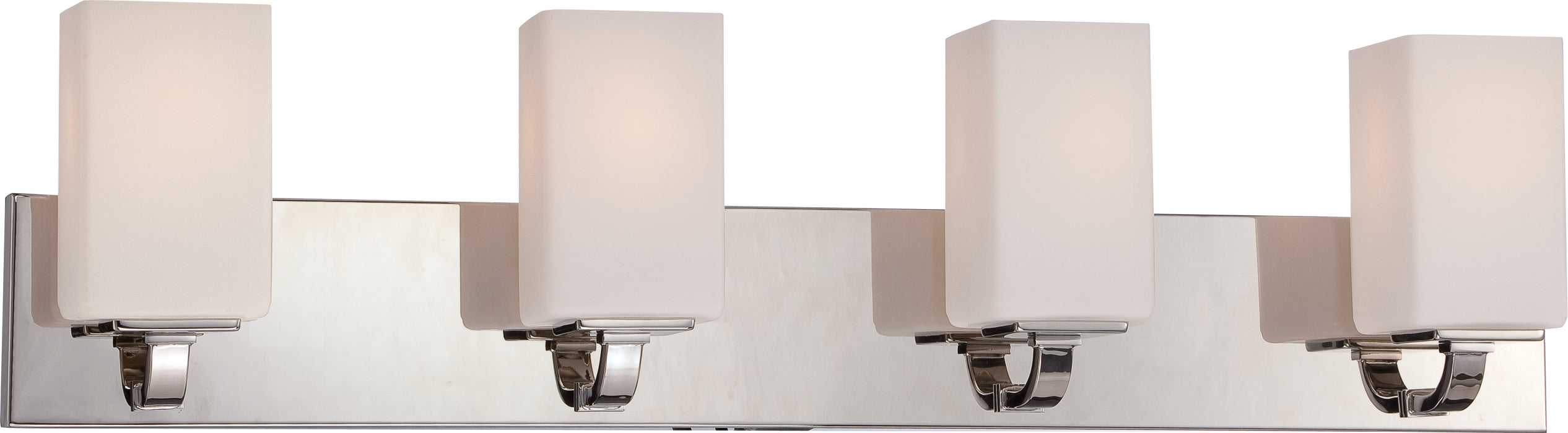 Vista Four Light Vanity in Polished Nickel