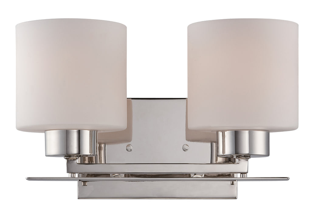 Parallel Two Light Vanity in Polished Nickel