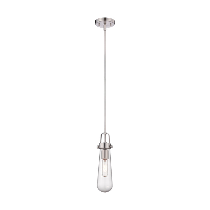 Beaker One Light Mini Pendant in Brushed Nickel