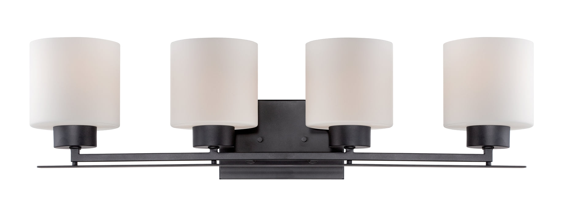 Parallel Four Light Vanity in Aged Bronze