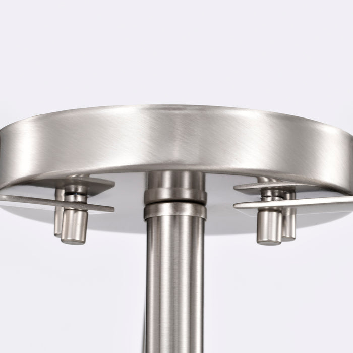 Ginger Two Light Semi Flush Mount in Brushed Nickel