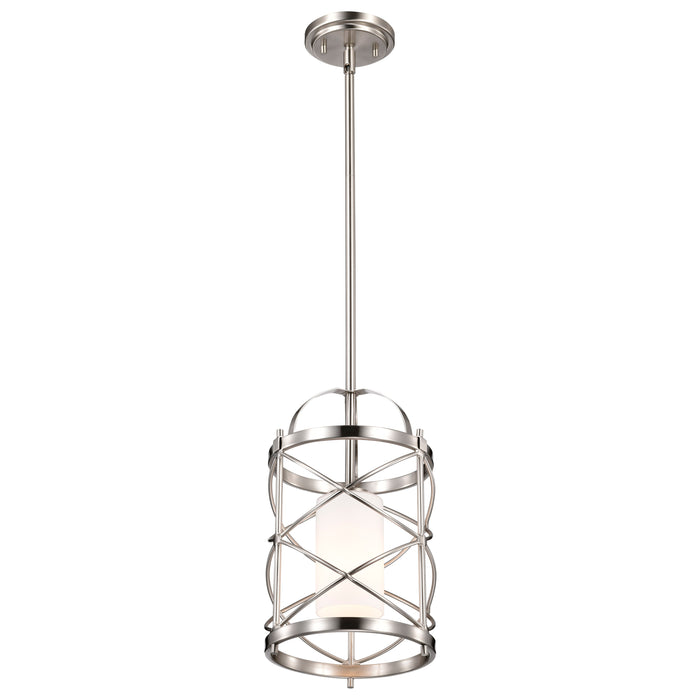 Ginger One Light Mini Pendant in Brushed Nickel