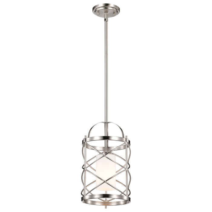 Ginger One Light Mini Pendant in Brushed Nickel