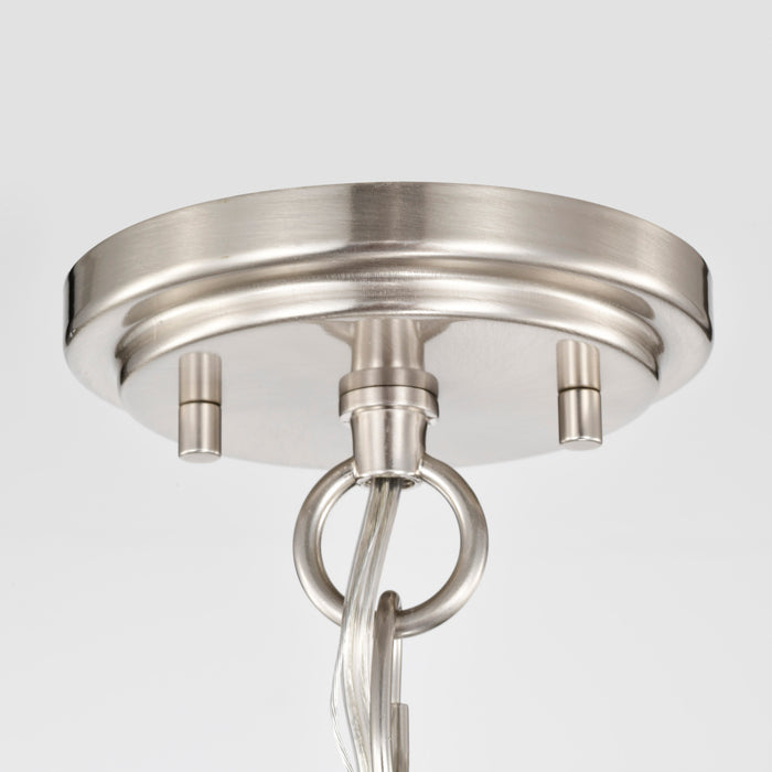 Ginger Three Light Pendant in Brushed Nickel