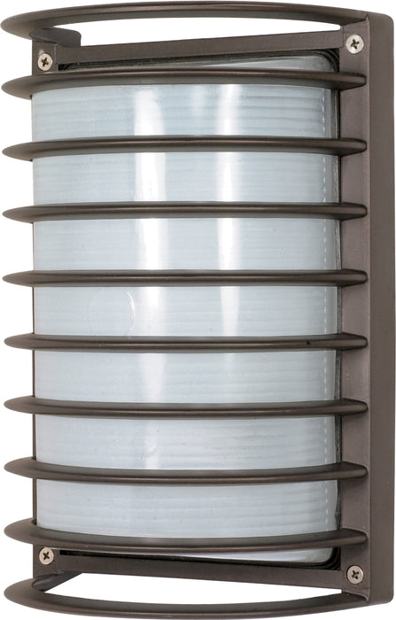 Die Cast Bulk Heads Architectural Bronze One Light Outdoor Bulk Head in Architectural Bronze