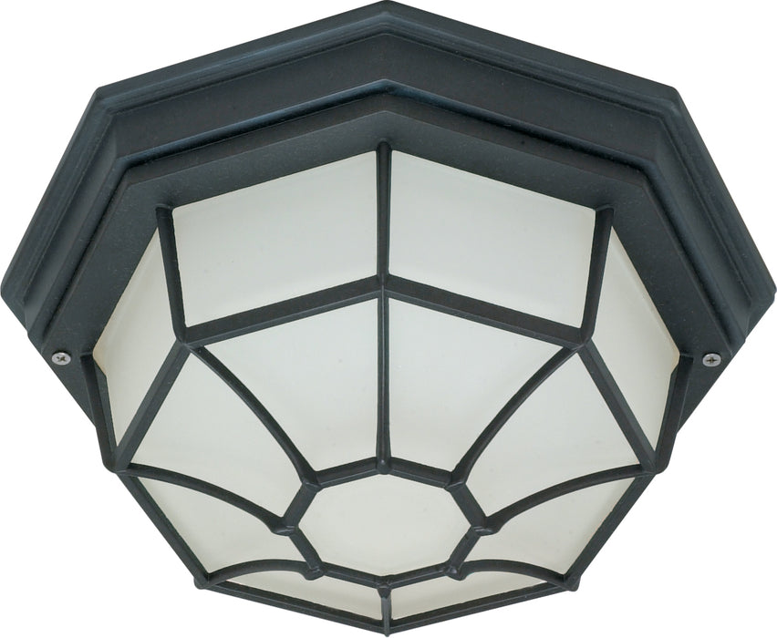 Spider Cage Textured Black One Light Ceiling Mount in Textured Black