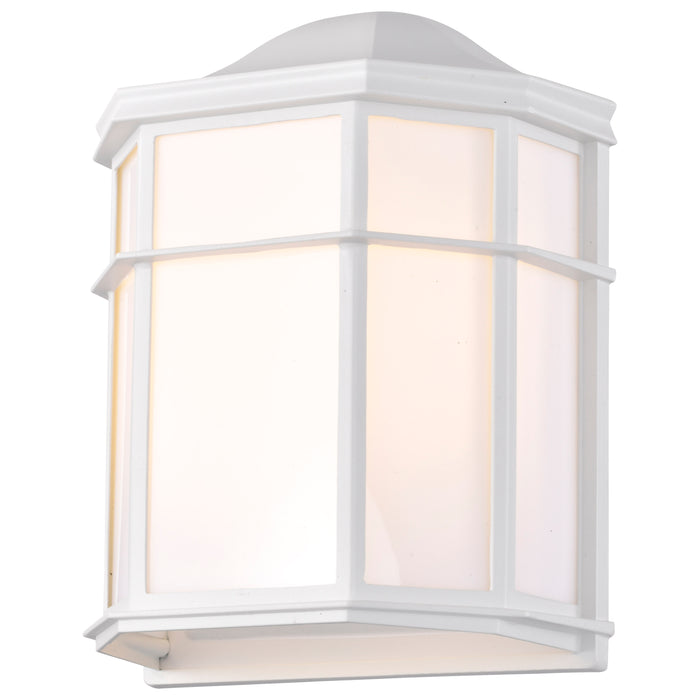 Cage Lantern One Light Wall Lantern in White