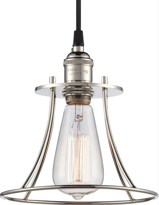 Vintage One Light Pendant in Polished Nickel