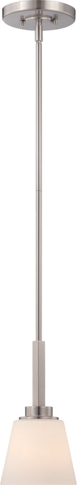 Mobili One Light Mini Pendant in Brushed Nickel