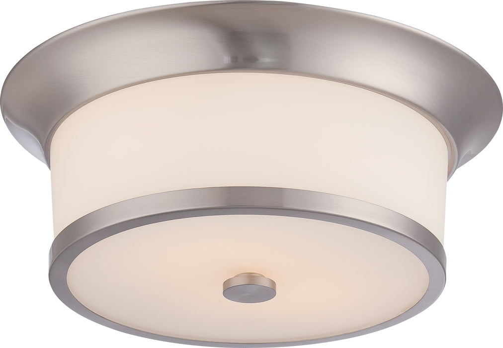 Mobili Two Light Flush Mount in Brushed Nickel