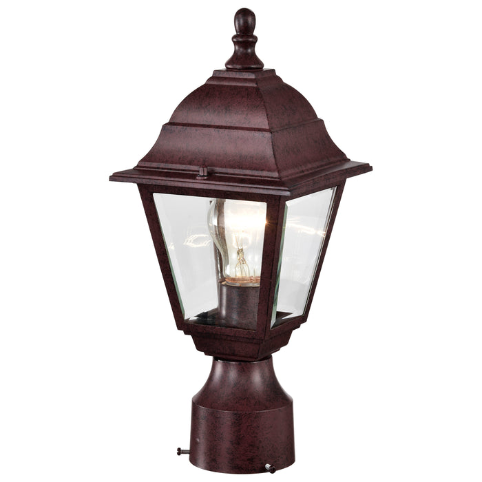 Briton One Light Post Lantern in Old Bronze