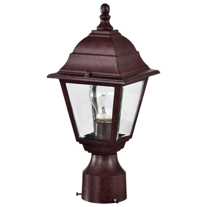 Briton One Light Post Lantern in Old Bronze