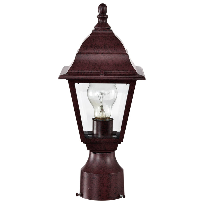 Briton One Light Post Lantern in Old Bronze