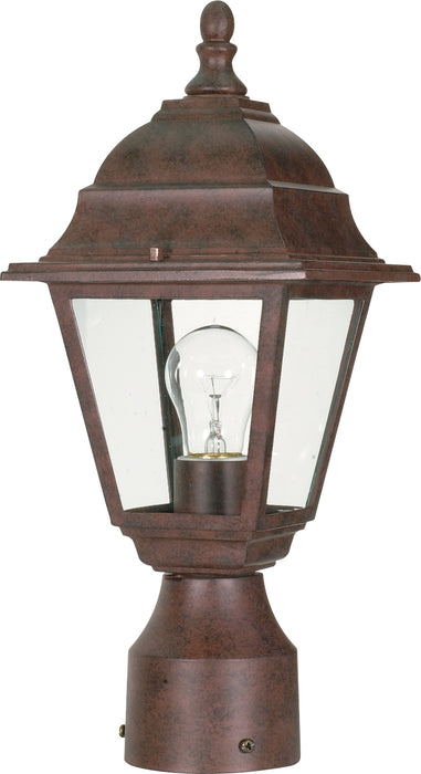 Briton One Light Post Lantern in Old Bronze