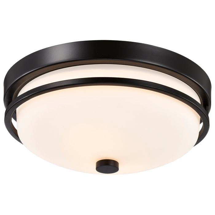 Neval Two Light Flush Mount in Sudbury Bronze