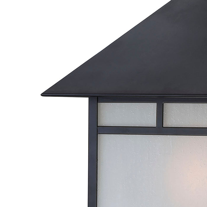 Drexel One Light Hanging Lantern in Stone Black