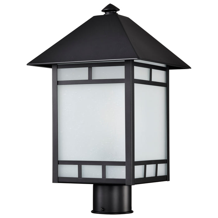 Drexel One Light Post Lantern in Stone Black