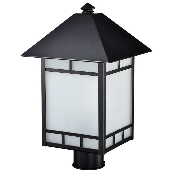 Drexel One Light Post Lantern in Stone Black