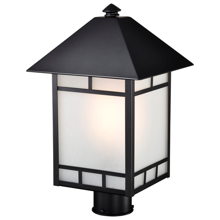 Drexel One Light Post Lantern in Stone Black