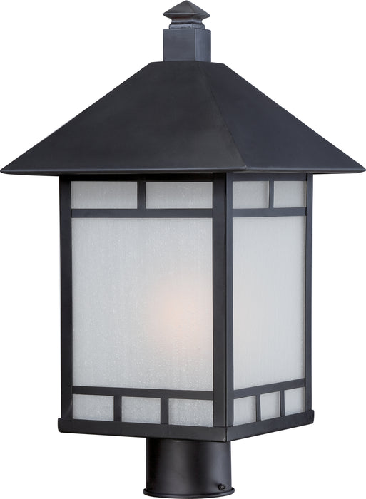 Drexel One Light Post Lantern in Stone Black