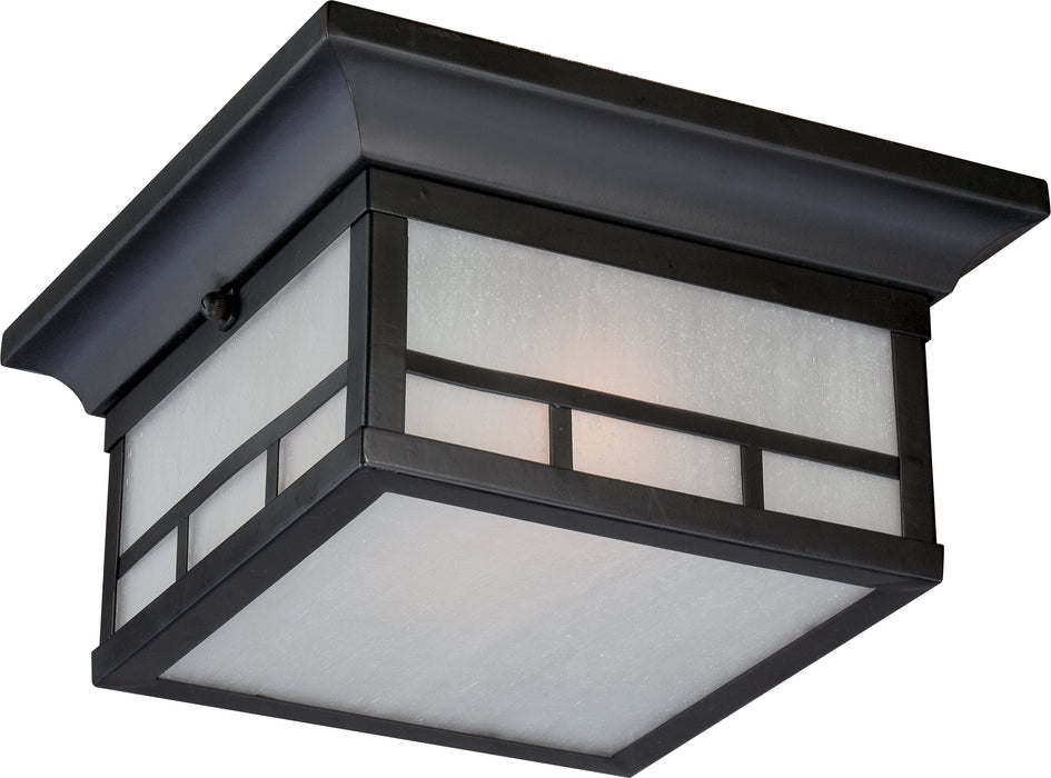 Drexel Two Light Flush Mount in Stone Black