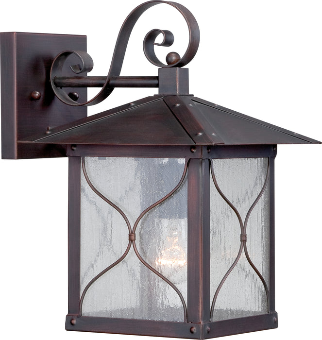 Vega One Light Wall Lantern in Classic Bronze