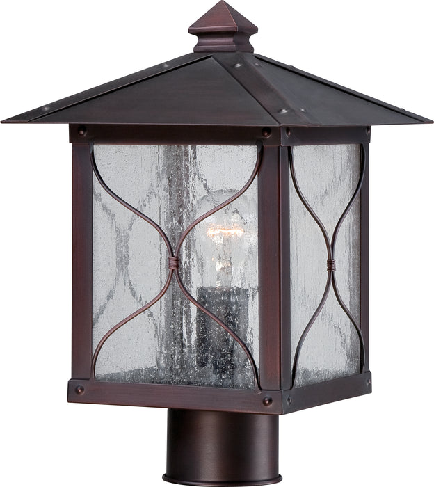 Vega One Light Post Lantern in Classic Bronze