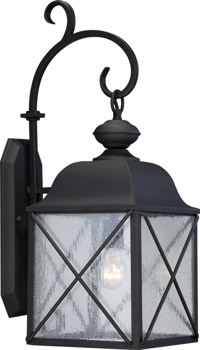 Wingate One Light Wall Lantern in Textured Black