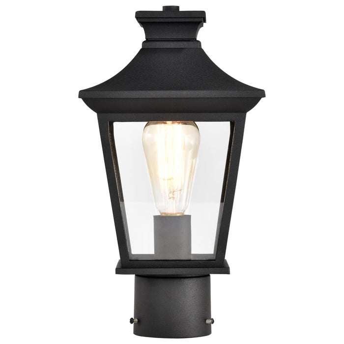 Jasper One Light Outdoor Post Lantern in Matte Black