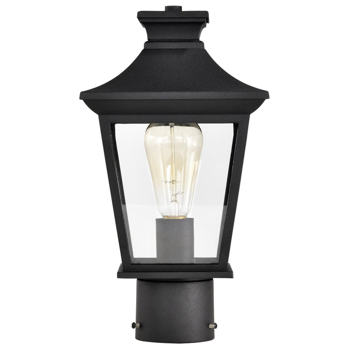 Jasper One Light Outdoor Post Lantern in Matte Black