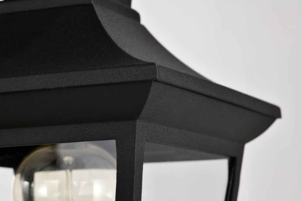 Jasper One Light Outdoor Post Lantern in Matte Black