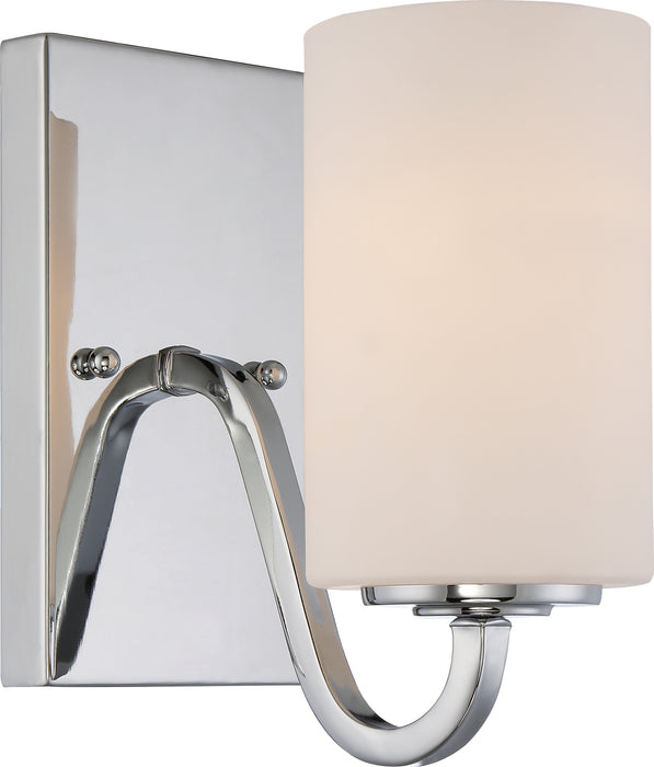 Willow One Light Vanity in Polished Nickel