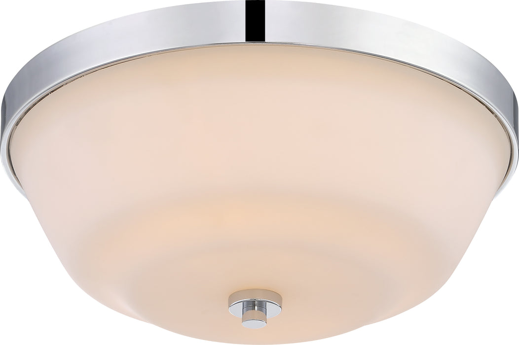 Willow Two Light Flush Mount in Polished Nickel