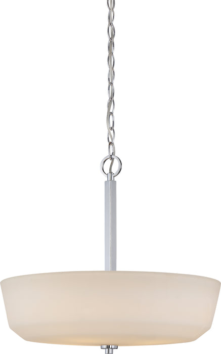 Willow Four Light Pendant in Polished Nickel