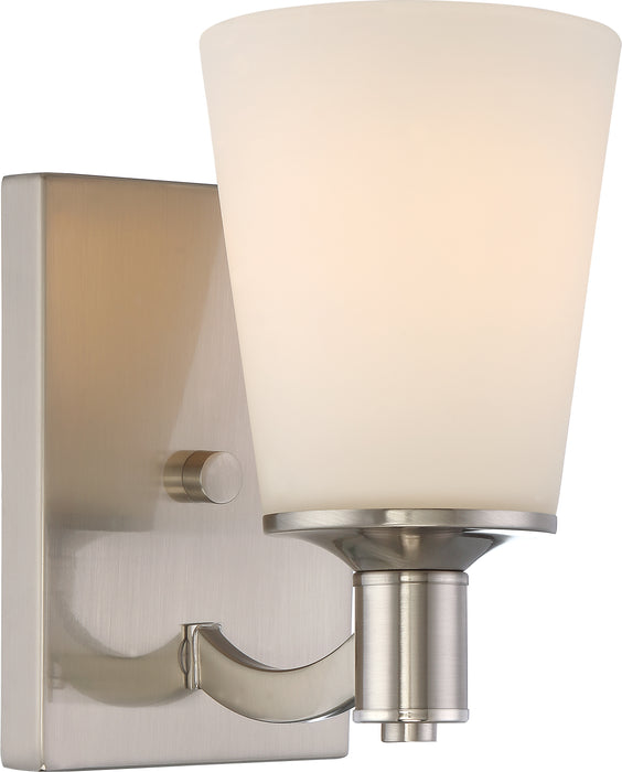 Laguna One Light Vanity in Brushed Nickel