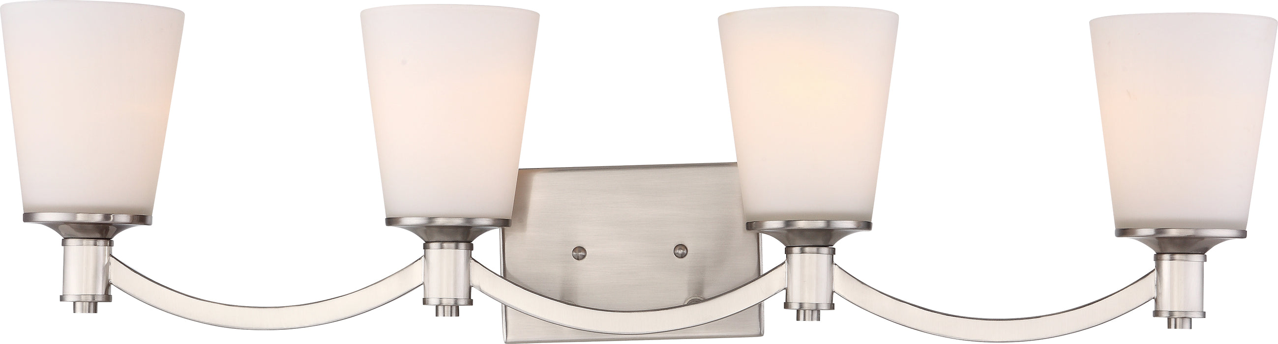 Laguna Four Light Vanity in Brushed Nickel