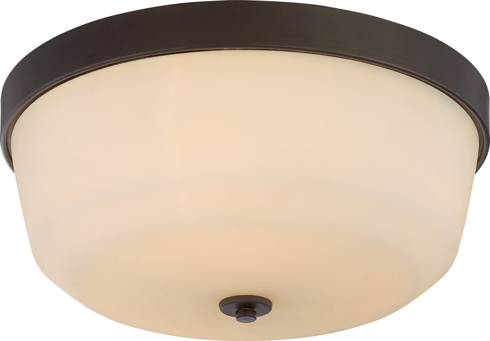 Laguna Three Light Flush Mount in Forest Bronze