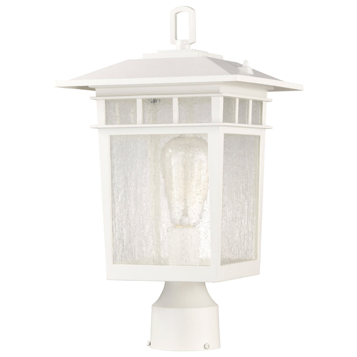 Cove Neck One Light Outdoor Post Lantern in White