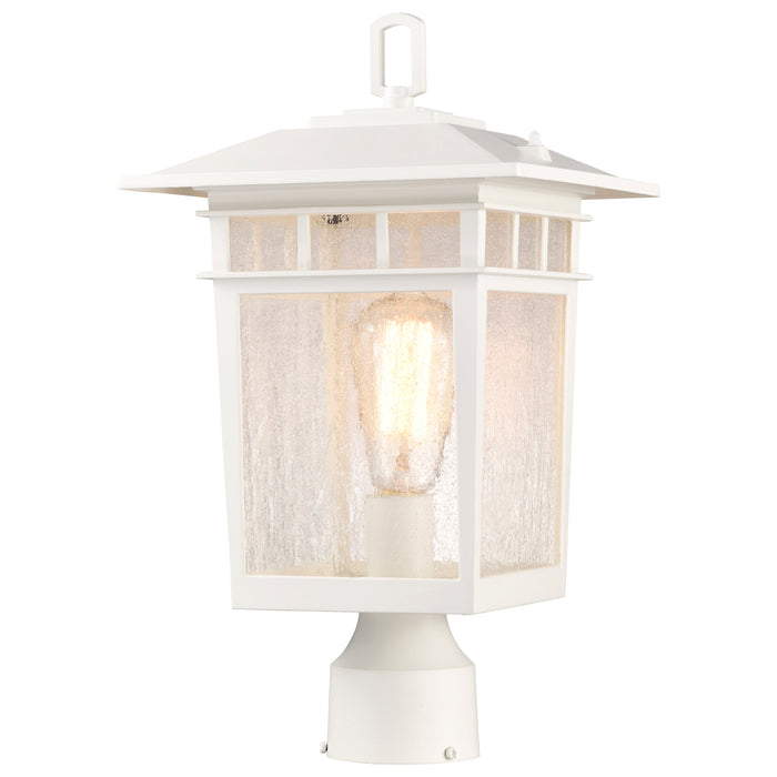 Cove Neck One Light Outdoor Post Lantern in White