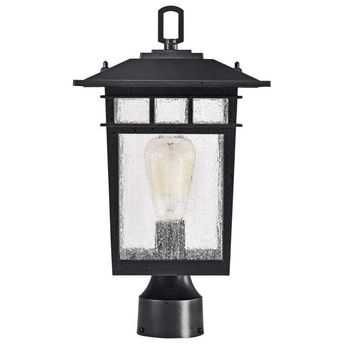 Cove Neck One Light Outdoor Post Lantern in Textured Black