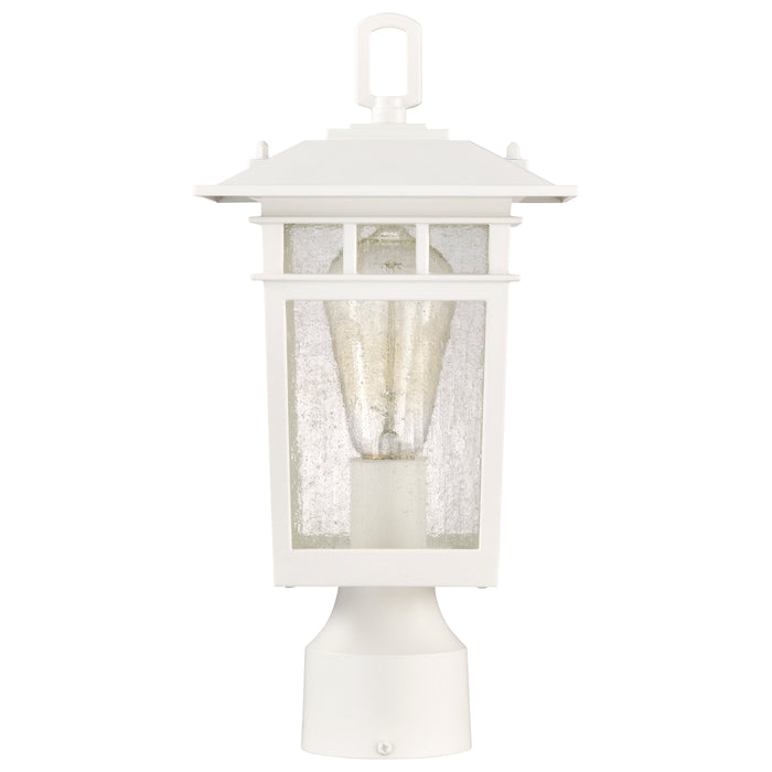 Cove Neck One Light Outdoor Post Lantern in White