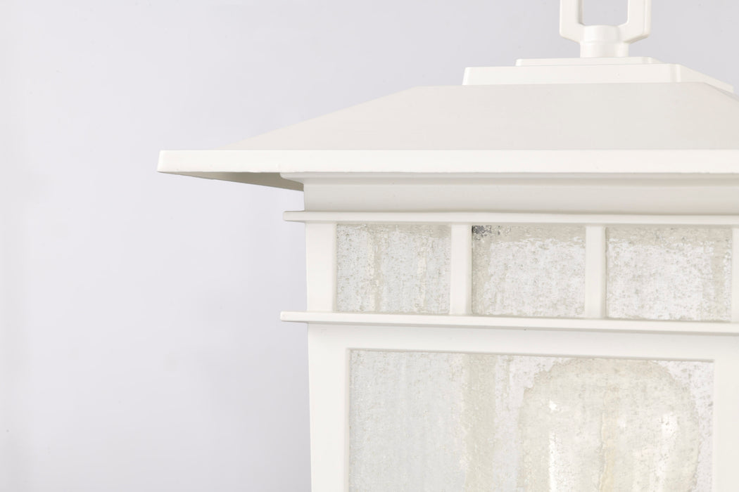 Cove Neck One Light Outdoor Post Lantern in White