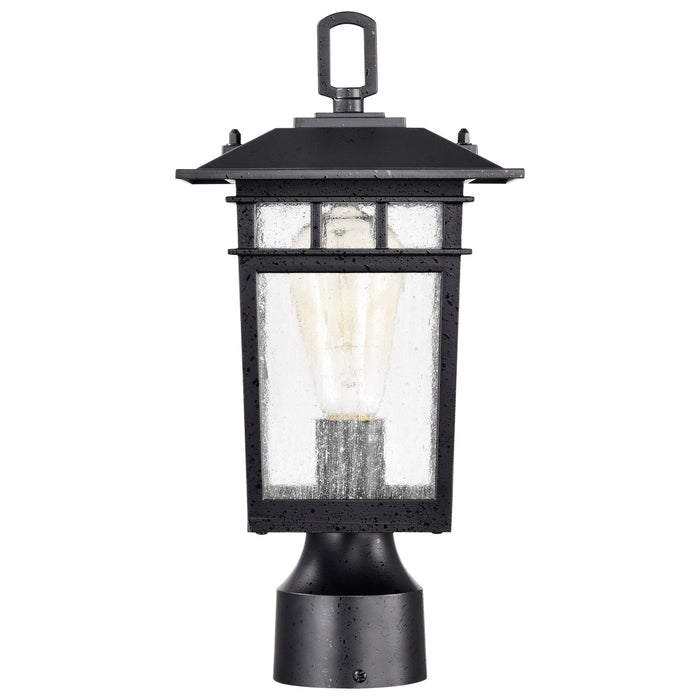 Cove Neck One Light Outdoor Post Lantern in Textured Black